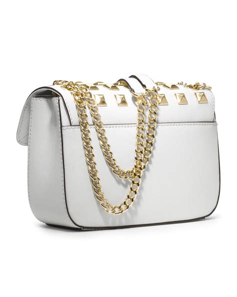 White Small Saffiano leather handbag 